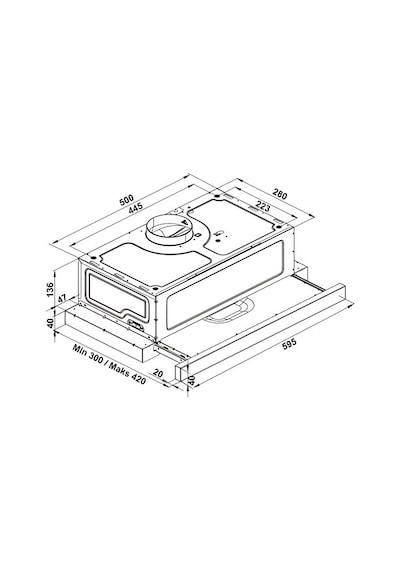 Hafele Astrol X 60 CM Aspiratör Inox