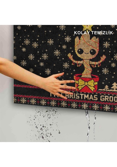 Dekoratif Kapı Önü Paspası - Kaymaz Taban 56 Çok Renkli