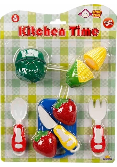 Mey İthalat Little Chef Kesme Tahtalı Sebze Ve Meyve Seti