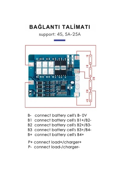 Tdt 3s 10a Pil Yönetim Sistemi İçin Pil Koruma Devresi Lifepo4 Bms