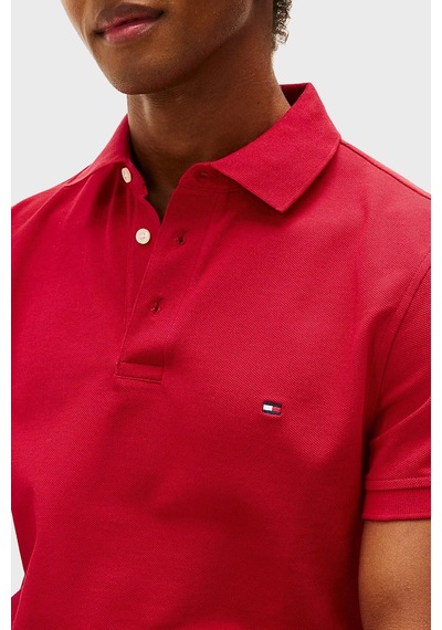 Tommy Hilfiger Erkek Polo Yaka T Shirt Mw0mw17771 Xld Kırmızı Kırmızı