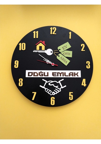 Emlek Firmaları İçin Modern Duvar Saati Şık Ve Kalite Bir Arada No:1077 Beyaz