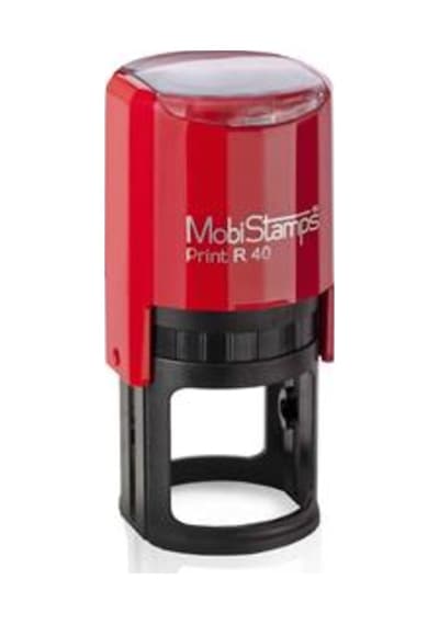 Mobi Stamps Yuvarlak Kaşe Printer Otomatik 40 Mm Kırmızı-Mavi-Siy (501978786)