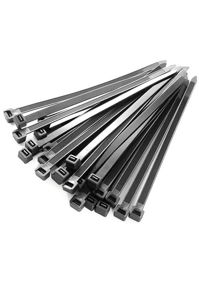 Siyah Kablo Bağı Cırt Kelepçe-nylon66 3.6 X 200mm - Siyah