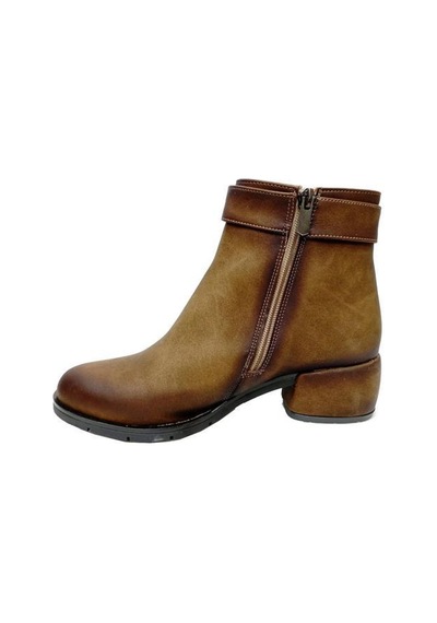 Erbay 511 Yağlı Deri Trend Fashion Kadın Bot Vizon