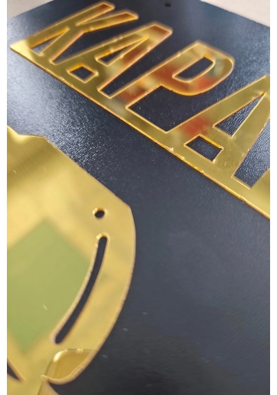 Ahşap Üzeri Gold Aynalı Pleksi Açık-kapalı Cafe Ve Restaurant Tabelası