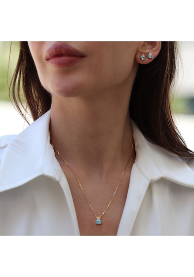 Lina Aqua Gümüş Set
