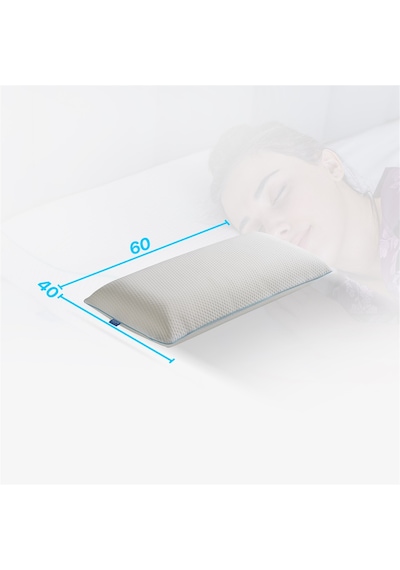 SimpleThePillow Oval Klasik Visco Yastık Memory Foam Boyun Yastığı Hafızalı Yastık 60*40*12