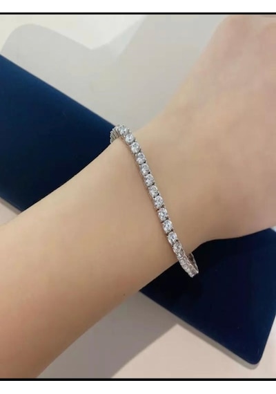 Kadın Çelik Su Yolu Bileklik Silver