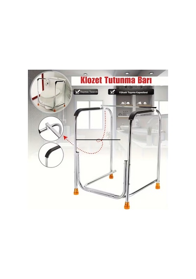 Yaşlı&engelli Tutunma Barı Desteği Wc Klozet Destek Barı Aparatı