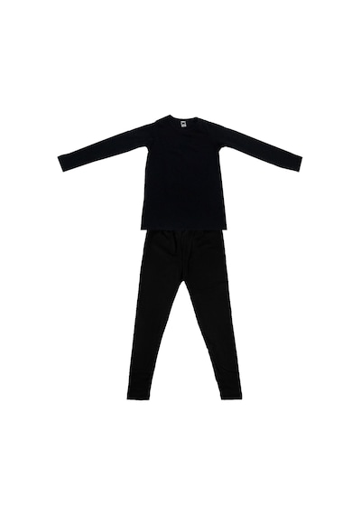 Tutku Unisex Çocuk Siyah Termal Alt Üst Takım D135-d136 Siyah