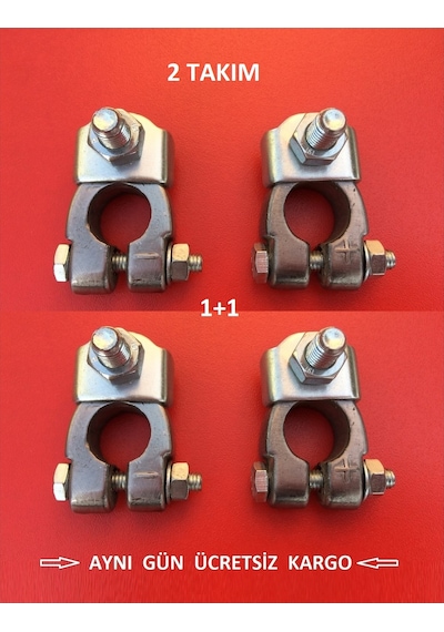 264 Gr 2 Takım Kurşun Akü Kutup Başı Otomotiv-marin