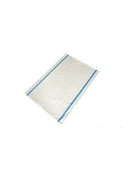 Beyaz Sentetik Çuval 50x70 Cm Çift Çizgili Erzak Un Yem Moloz Çuvalı 10'lu Paket