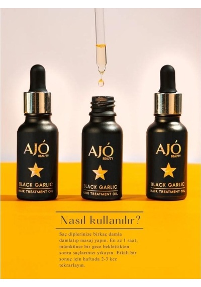 Ajo Beauty Siyah Sarımsak Saç Bakım Yağı 20ml