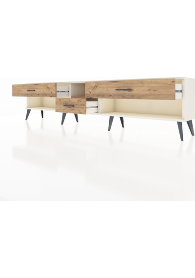 Arges Tv Ünitesi Tek Raflı 3 Çekmeceli 220x30x51 Aytaşı-çam Atlas Çam/atlas Çam - Aytası Arges Tv Ünitesi Tek Raflı 3 Çekmeceli 220x30x51 Aytaşı-çam Atlas Çam/atlas Çam - Aytası