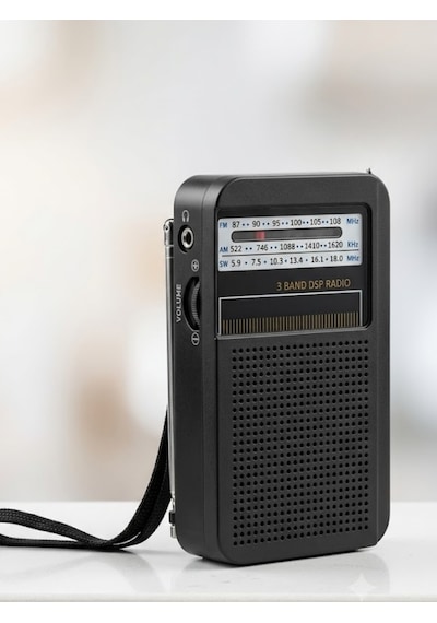 Dexxony Şarjlı Cep Radyosu - Fm Am Sw 3 Bant Dsp Çipli Deprem Çantası İçin Küçük El Radyosu