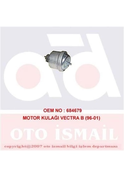 DOĞRU KAUÇUK 814 MOTOR TAKOZU VECTRA B  1.6i 16V 1.8i 16V