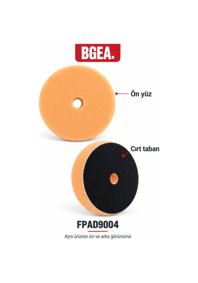 Bgea 5 İnç 125 Mm Turuncu Destek Tabanlı Pasta Süngeri