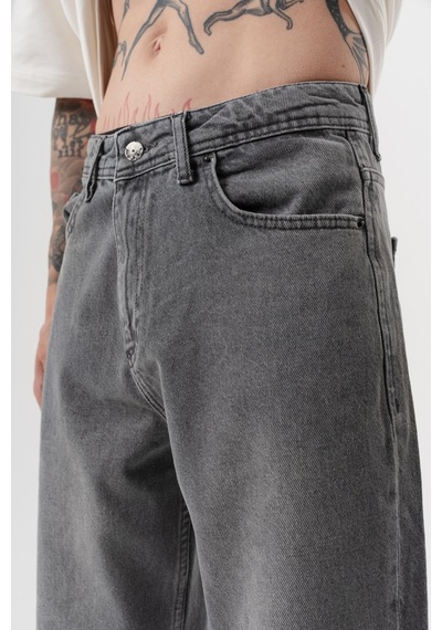 Respire Erkek Washed Baggy Pantolon Koyu Gri