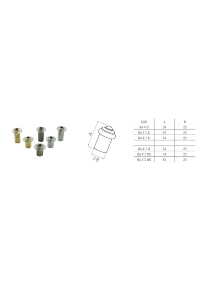 Beşel BA410UST Saten 50 Mm Yer Tamponu 5 Adet