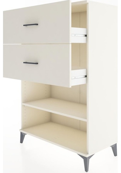 Hyperion Dolap Tek Raflı 2 Çekmeceli 88x44x134 Aytaşı-aytaşı Aytaşı