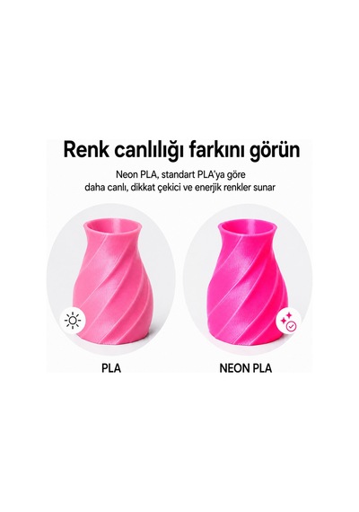Filament Neon Pembe Pla+ Premium