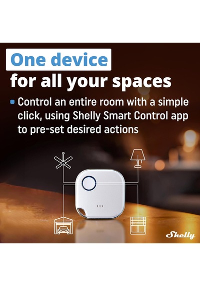 Blu Button1 Beyaz Eylemleri Ve Sahneleri Etkinleştirmek İçin Akıllı Bluetooth Düğmesi Çoklu Tıkla Etkinleştirme Anında Tepki Süresi Ses Ve Işık Alarmı İos Android Uygulaması