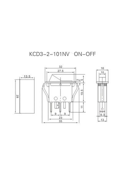 Ic-113-8 Tekli Anahtar Işıklı On-off 3p