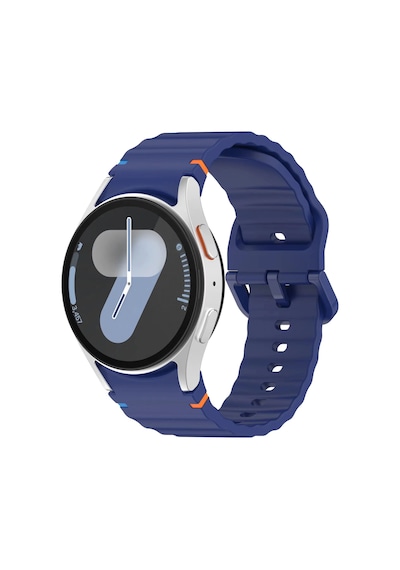 Forzacase Samsung Galaxy Watch 7 44mm İle Uyumlu Wavy Style Tokalı Silikon Kordon Kayış - Fc1101