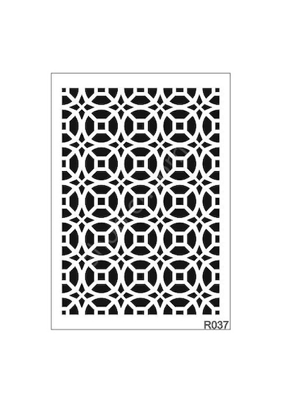 Ardışık Desen Stencil Şablon 25X35 R-037