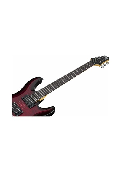 Schecter C-6 Plus Elektro Gitar (See-Thru Cherry Burst)
