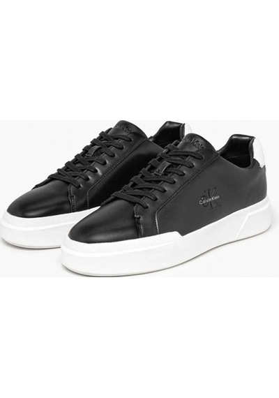Calvin Klein Chunky Cupsole Bağcıklı Deri Erkek Siyah Sneaker Ym0ym01344-06w Siyah