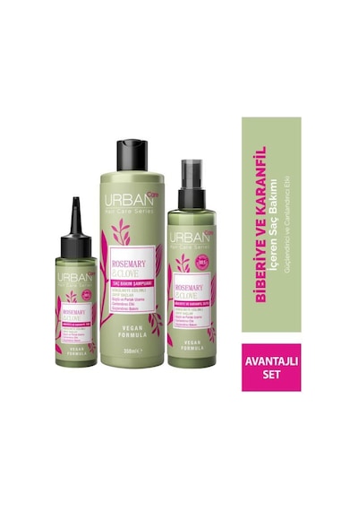 Rosemary Clove Biberiye&karanfil Canlandırıcı Ve Güçlendirici Şampuan&yağ&su Set