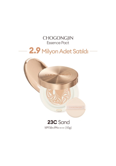 Bakım Sunan Nemlendirici Krem Fondöten Chogongjin Esence Pact 23c Spf50+/pa++++ 23