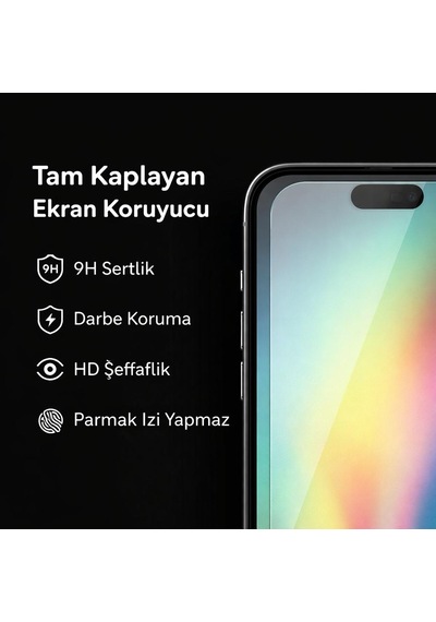 Apple Apple iPhone 8 Uyumlu Kırılmaz Cam Ekran Koruyucu 9h Temperli Cam Hd Şeffaf
