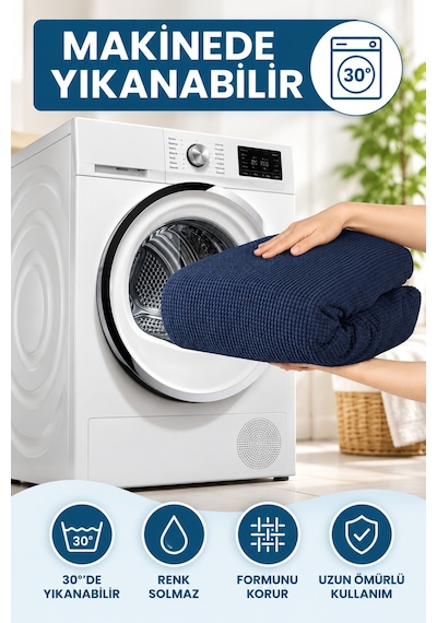 Bürümcük Koltuk Kanepe Çekyat Örtüsü Koltuk Kılıfı 3 3 1 1 Beyaz - 169471297 Beyaz