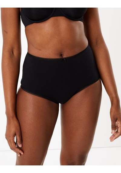 Marks & Spencer 5'li Cotton Lycra Full Brief Külot Seti T61004934p Siyah