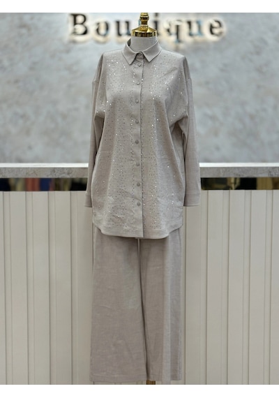 Ghisa Gh-3610t9375-b Bej Renk Keten Takım Çok Renkli