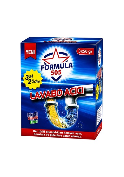 Lavabo Açıcı Toz 50grx3lü