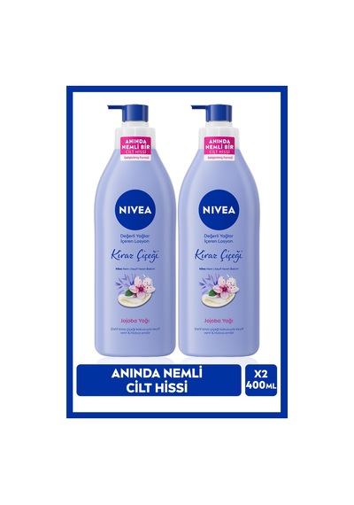Değerli Yağlar Içeren Vücut Losyonu 400ml, Kiraz Çiçeği, Jojoba Yağı, Normal Ve Kuru Ciltler