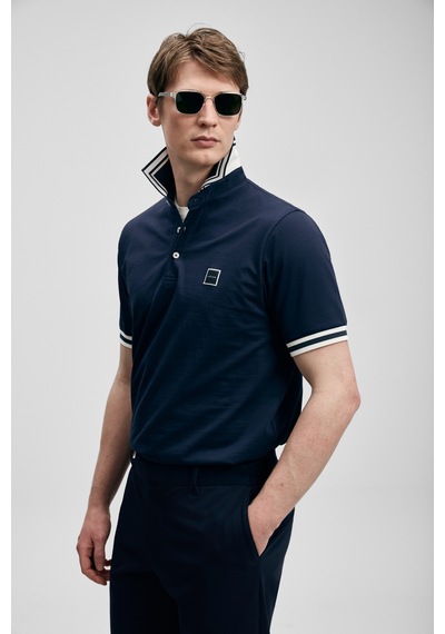 Lufian Cole Smart Erkek Polo Tişört Lacivert Lacivert 111040237100200