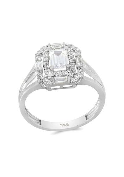 Altın Baget Taşlı Yüzük T058589