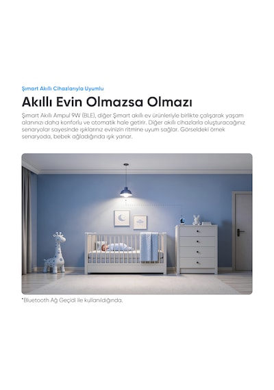 Şımart Teknoloji E27 9W 16 Milyon Renk Akıllı Bluetooth Ampul