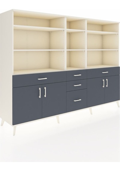 Hyperion Dolap 11 Raflı 5 Çekmeceli 4 Kapaklı 220x44x163 Aytaşı-a Aytaşı-antrasit Hyperion Dolap 11 Raflı 5 Çekmeceli 4 Kapaklı 220x44x163 Aytaşı-a Aytaşı-antrasit