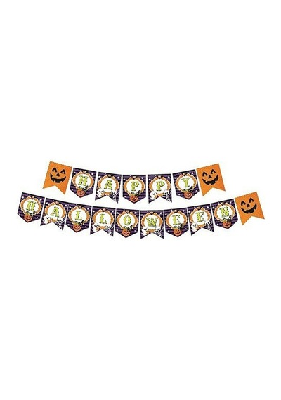 Happy Halloween Ev Süsleme Seti - Zikzak Banner, Dekoratif Banner, Tavan Süsü, Sallantı Kart 0 - 99