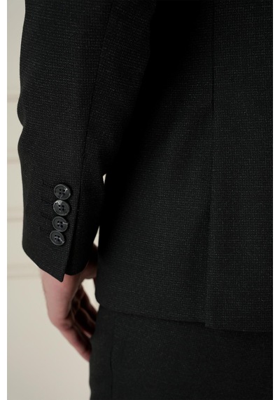 Efor Tk 911 Slim Fit Siyah Spor Takım Elbise Siyah