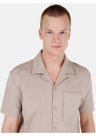 Colin's Colins Normal Kesim Shirt Yaka Cepli Bej Erkek Kısa Kol Polo Tişört Cl1068826 Cl1068826 Q1.v1 Beı Bej