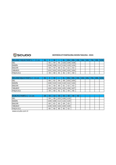 Scudo Milano Kışlık Motosiklet Pantolonu - L