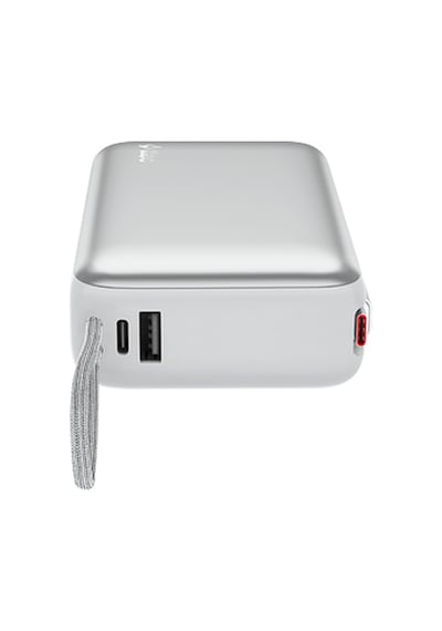 Ttec Recharger Pro Lcd 20.000mah Pd 45w Usb-c Makaralı Kablolu Taşınabilir Hızlı Şarj Aleti / Powerbank 2bb277 Gümüş