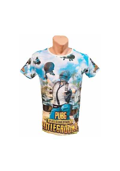 Pubg Palyer Baskı Gamer Tshirt Çok Renkli